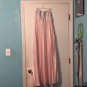 A pink prom dress